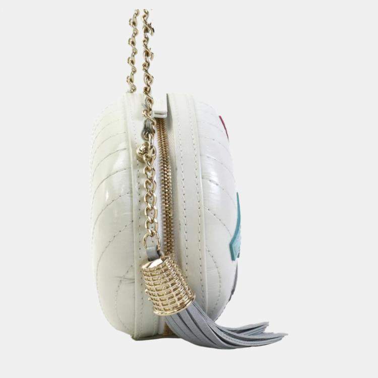 Pre Owned Chanel White La Pausa Evening Bag