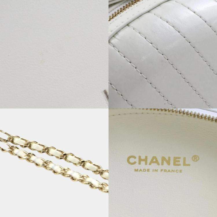 Pre Owned Chanel White La Pausa Evening Bag