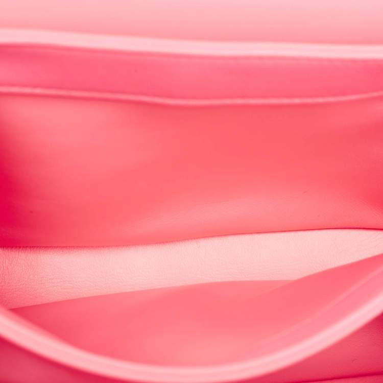 Pre Owned Chanel Pink Quilted Leather Small Trendy CC Top Handle Bag