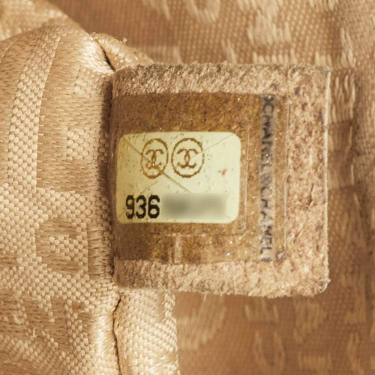 Pre Owned Chanel Olive Green Quilted Leather Reissue Lock Chain Clutch