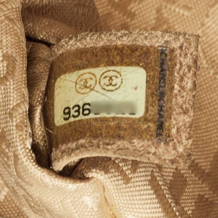 Pre Owned Chanel Olive Green Quilted Leather Reissue Lock Chain Clutch