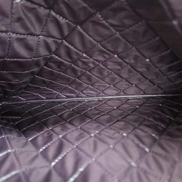 Pre Owned Chanel Wine Patent Leather Large Clutch Bag