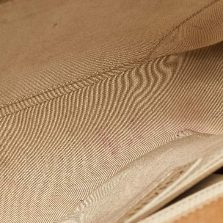 Pre Owned Chanel Brown Marble Effect Quilted Leather New Medium Boy Flap Bag