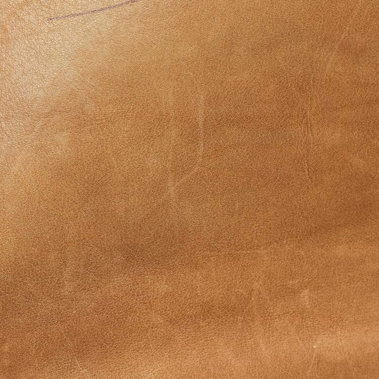 Pre Owned Chanel Brown Marble Effect Quilted Leather New Medium Boy Flap Bag