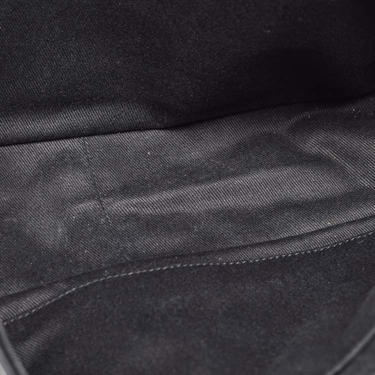 Pre Owned Chanel Black Quilted Leather Easy Reissue Messenger Bag