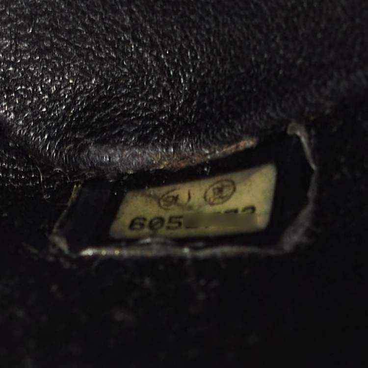 Pre Owned Chanel Black Quilted Caviar Leather Medallion Tote
