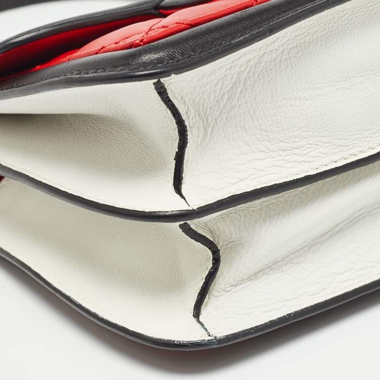 مملوكة مسبقًا Chanel Tricolor Quilted Leather Mini Graphic Flap Bag