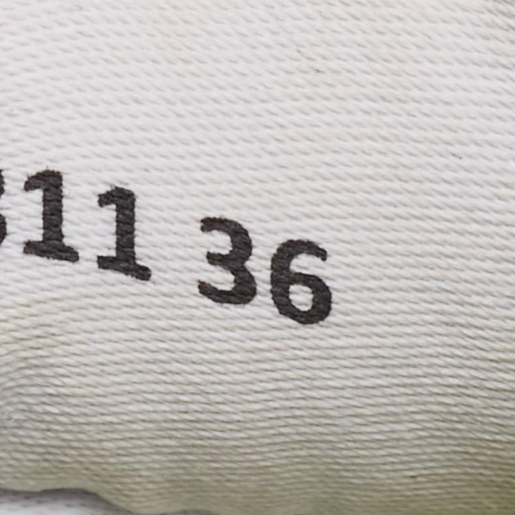 Pre Owned Chanel Light Green Fabric and Suede Skateboard Low Top Sneakers Size 36