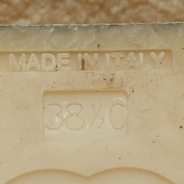 مملوكة مسبقًا Chanel Dark Black Leather CC Turn-Lock Block Heel Ankle Boots Size 38.5