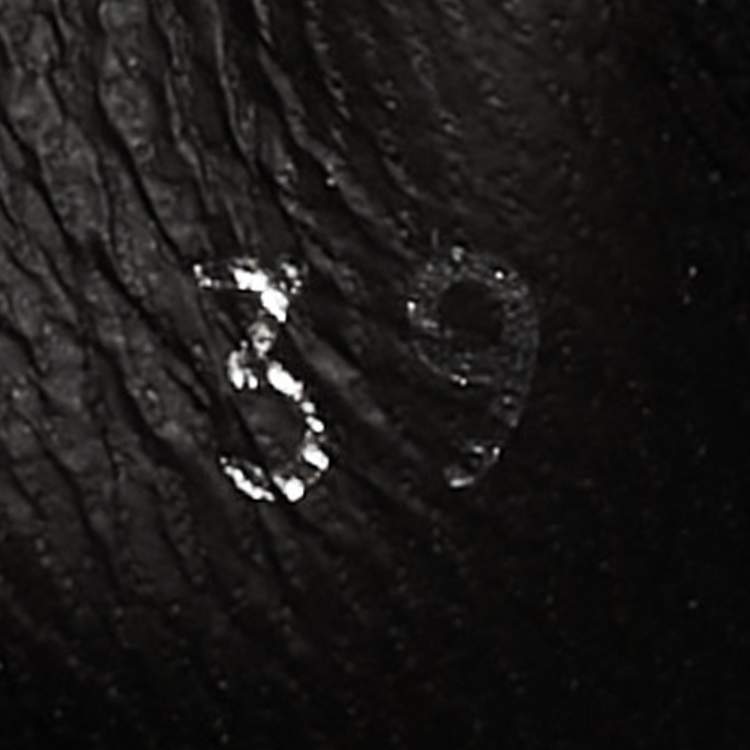 Pre Owned Chanel Brown Leather Star Harness CC Mid Calf Boots Size 39