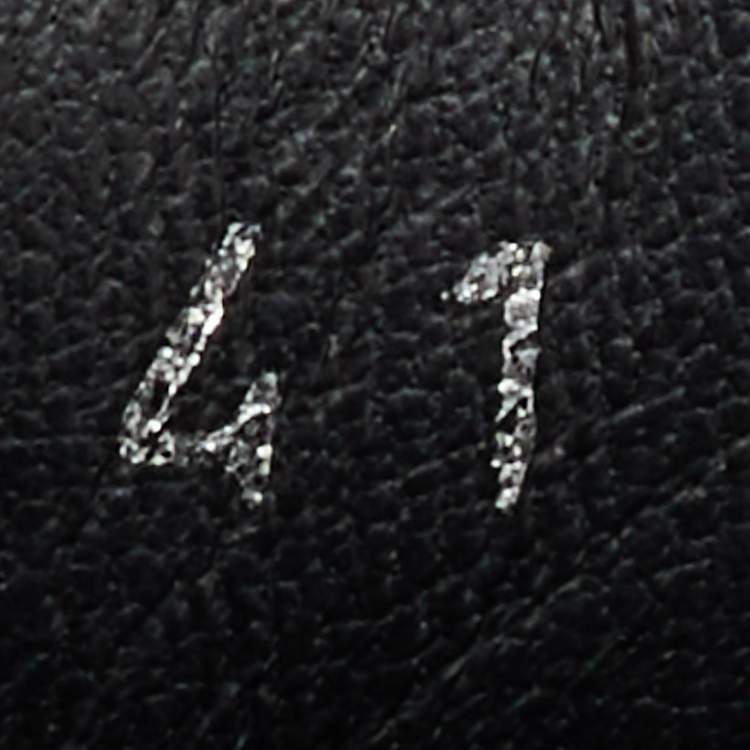 Pre Owned Chanel Black Leather and Tweed CC Low Top Sneakers Size 41