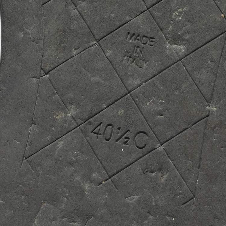 مملوكة مسبقًا Chanel Black Leather Ankle Strap Wedge Sandals Size 40.5