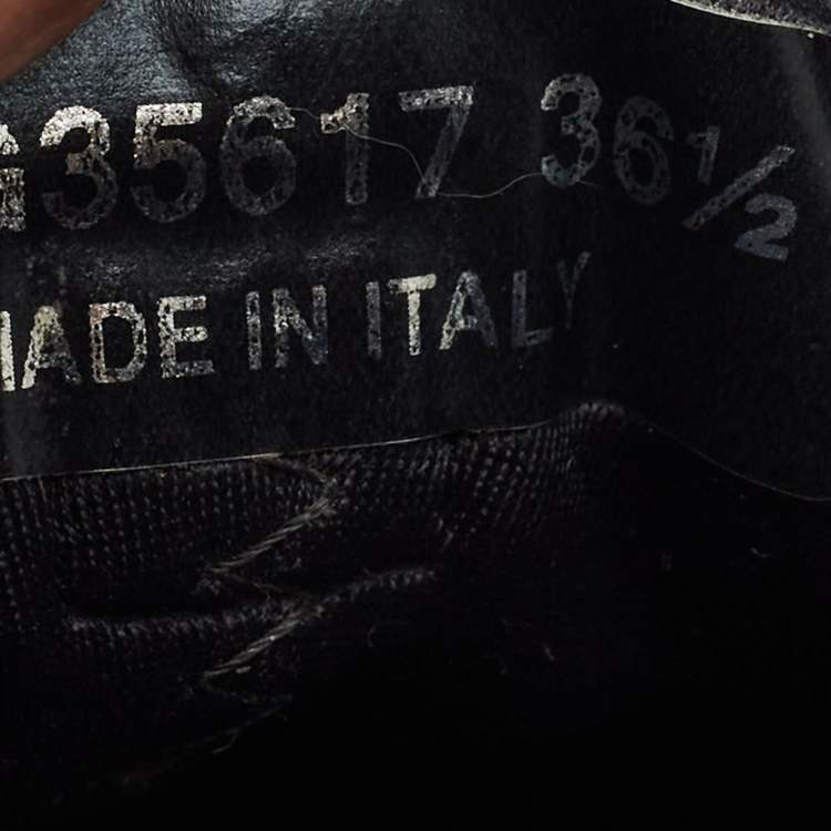 Pre Owned Chanel Black Nylon and Suede CC Low Top Sneakers Size 36.5