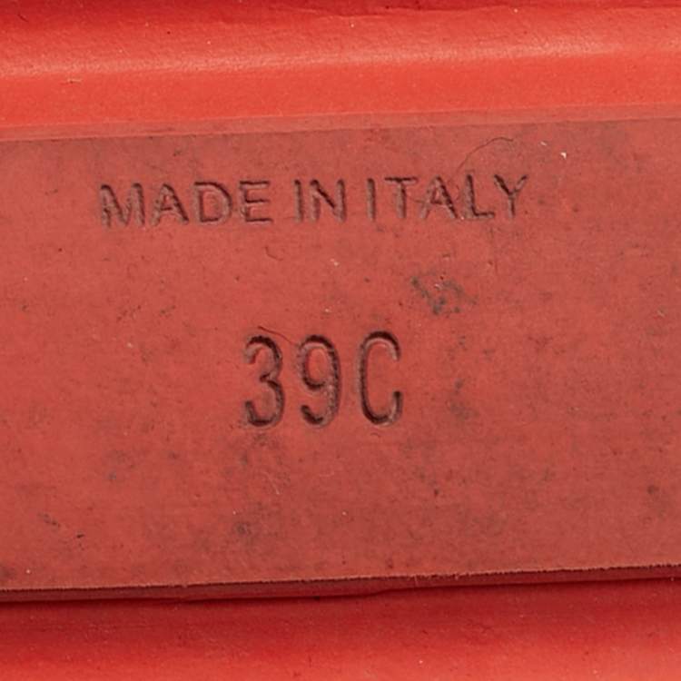 Pre Owned Chanel Dad Size 39 Orange/Purple Suede Ankle Strap Sandals