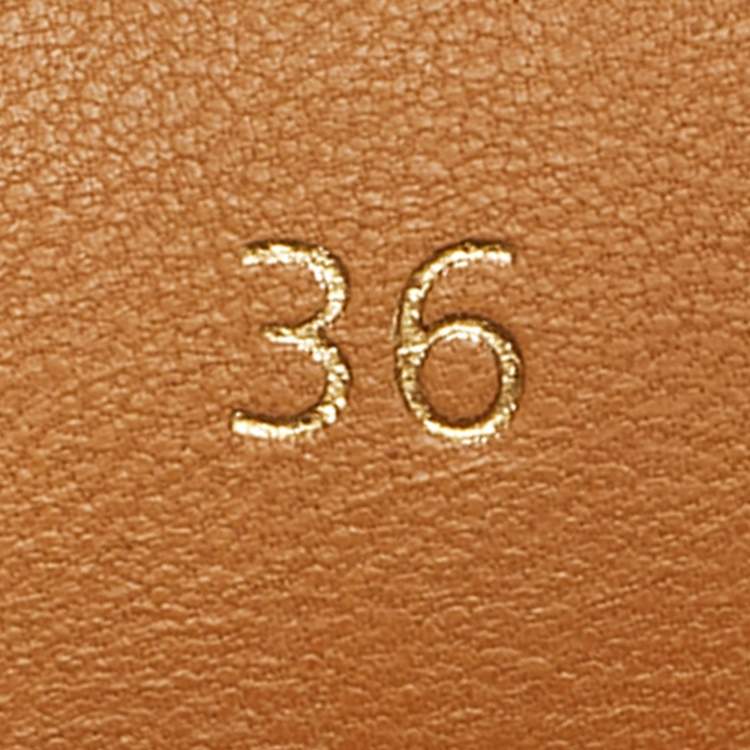 Pre Owned Chanel CC Size 36 Silver Foil Leather Cap Toe Espadrille Flats