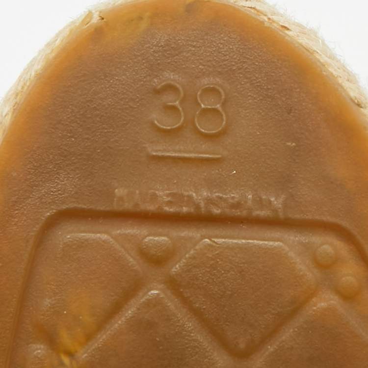 Pre Owned Chanel CC Size 38 Burgundy/Black Suede Espadrille Flats