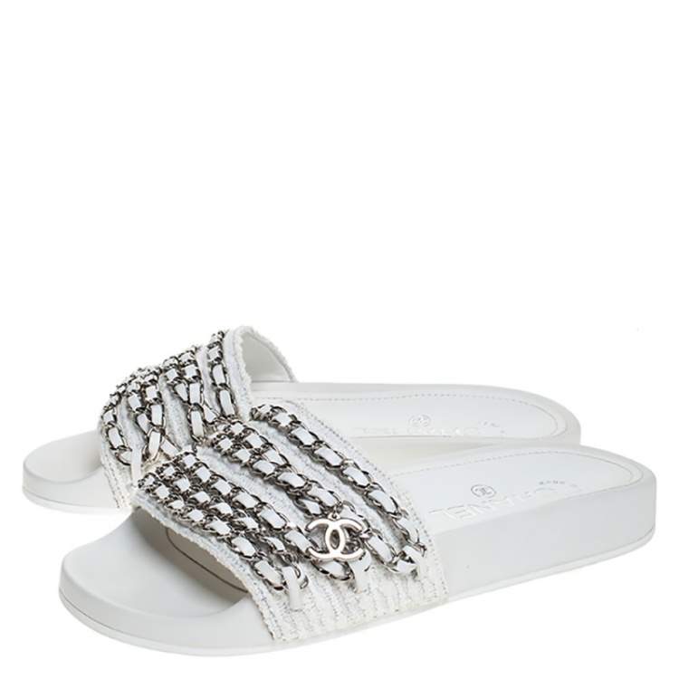 chanel chain slides