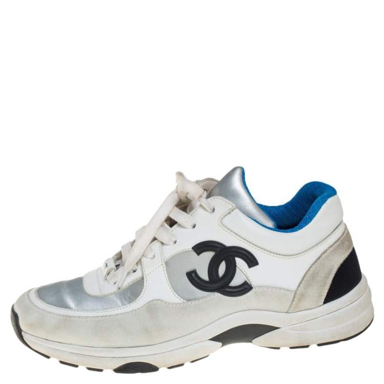 Chanel Low Top Trainer Gray White