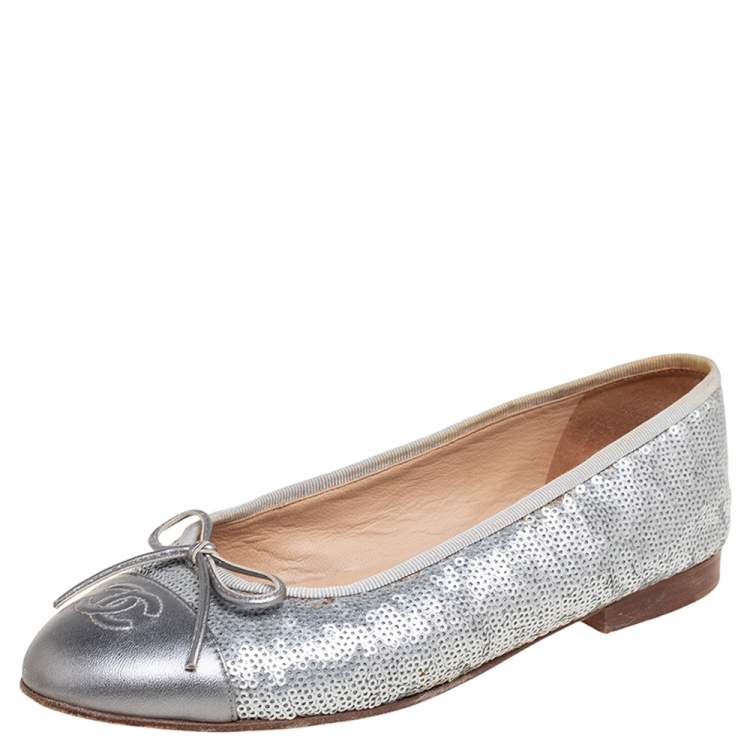 chanel ballet flats size 37