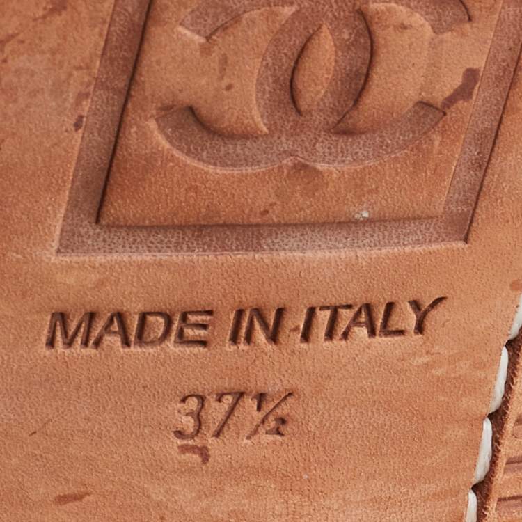 Pre Owned Chanel Light Brown Suede Mid Calf Length Boots Size 37.5