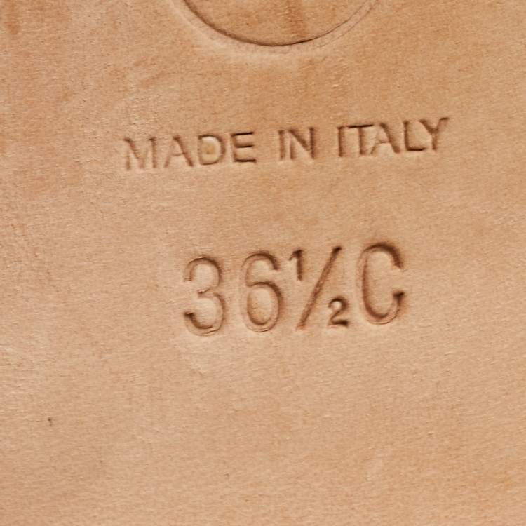 Pre Owned Chanel Green Quilted Leather CC Bow Ballet Flats Size 36.5 