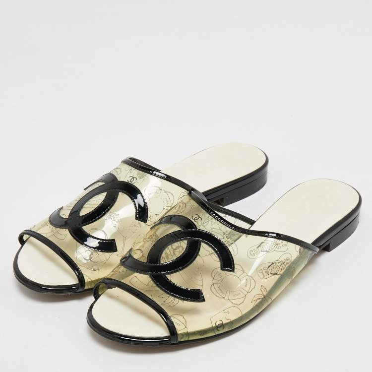 chanel slides used, great sale off 81% - www.sweetpaws.gr