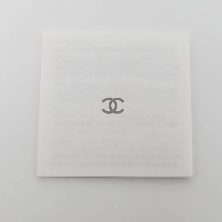 Pre Owned Chanel Black Leather and Patent CC Ballet Flats Size 37.5