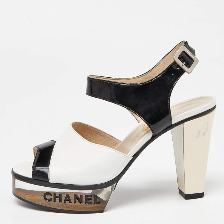 Chanel platform sandals hot sale