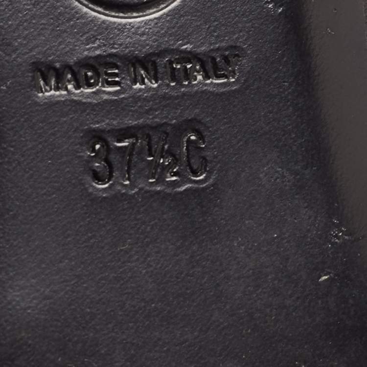 مملوكة مسبقًا Chanel Black Leather Camelia Ballet Flats Size 37.5