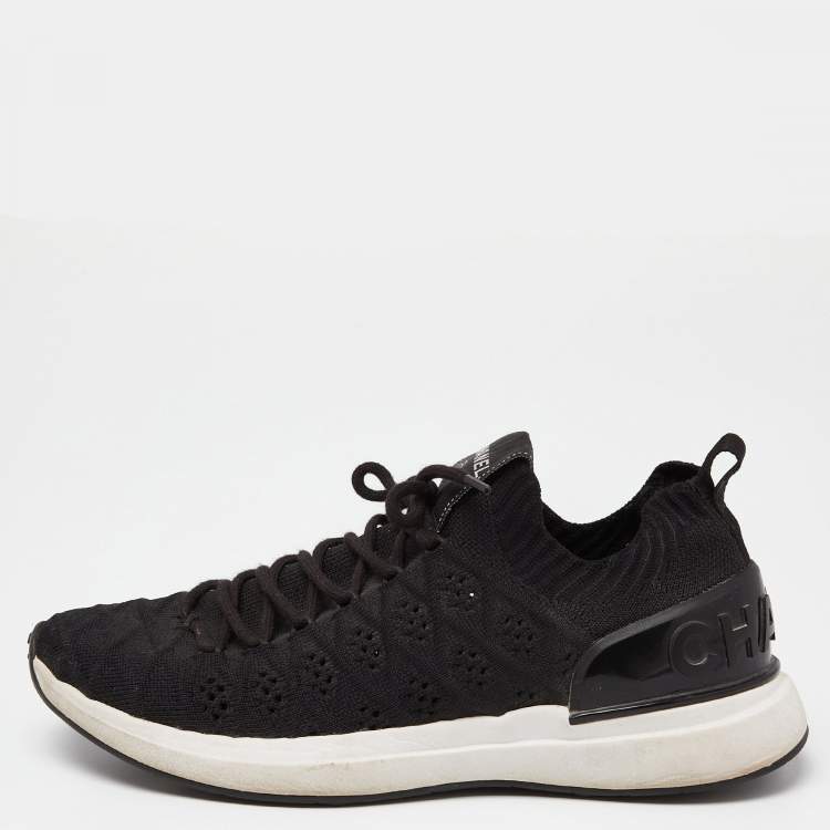 Chanel knit clearance sneakers