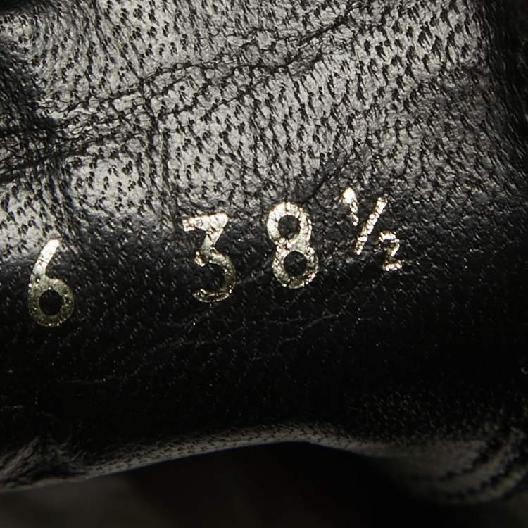 Pre Owned Chanel Black Leather Camelia High Top Sneakers Size 38.5