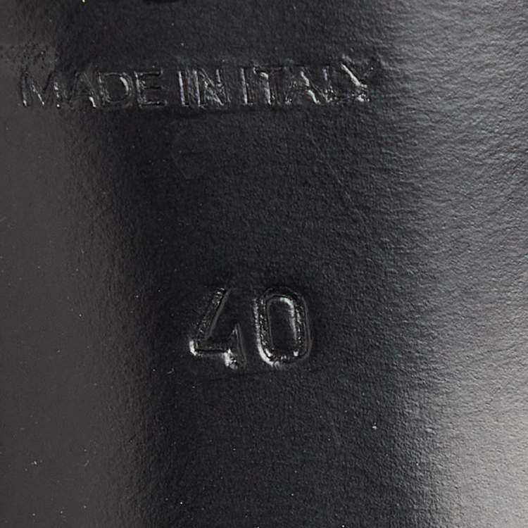 Pre Owned Chanel Brown Quilted Leather Chain Detail Pointed Toe Ankle Boots Size 40