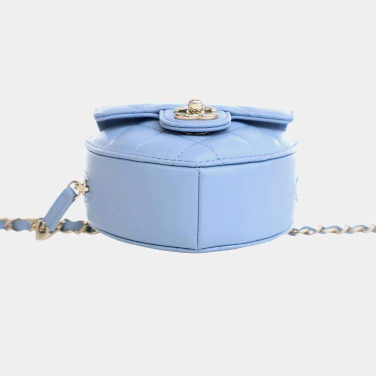 Pre Owned Chanel Mini Lambskin CC in Love Heart Belt Bag