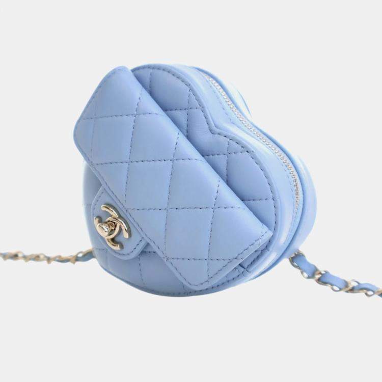 Pre Owned Chanel Mini Lambskin CC in Love Heart Belt Bag