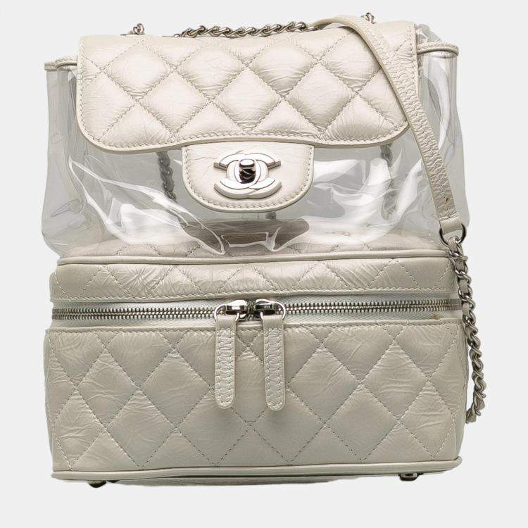 Chanel White Aquarium Backpack Chanel | The Luxury Closet