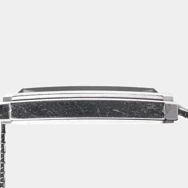 Pre Owned Chanel Blck Stainless Steel Boy-Friend Tweed H4878 Women's Wristwatch 26.70 mm
