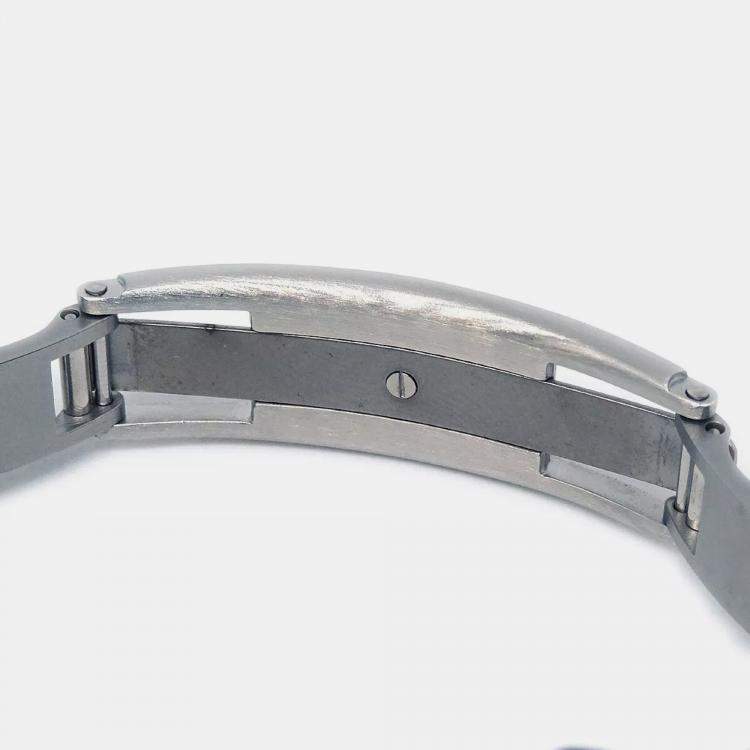 Pre Owned Chanel Black Stainless Steel Ceramic J12 H1634 Quartz Women's Wristwatch 33 mm