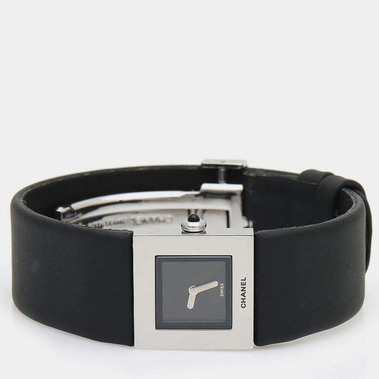 Pre Owned Chanel Matelasse Quartz Stainless Steel Women's Wristwatch 19 mm