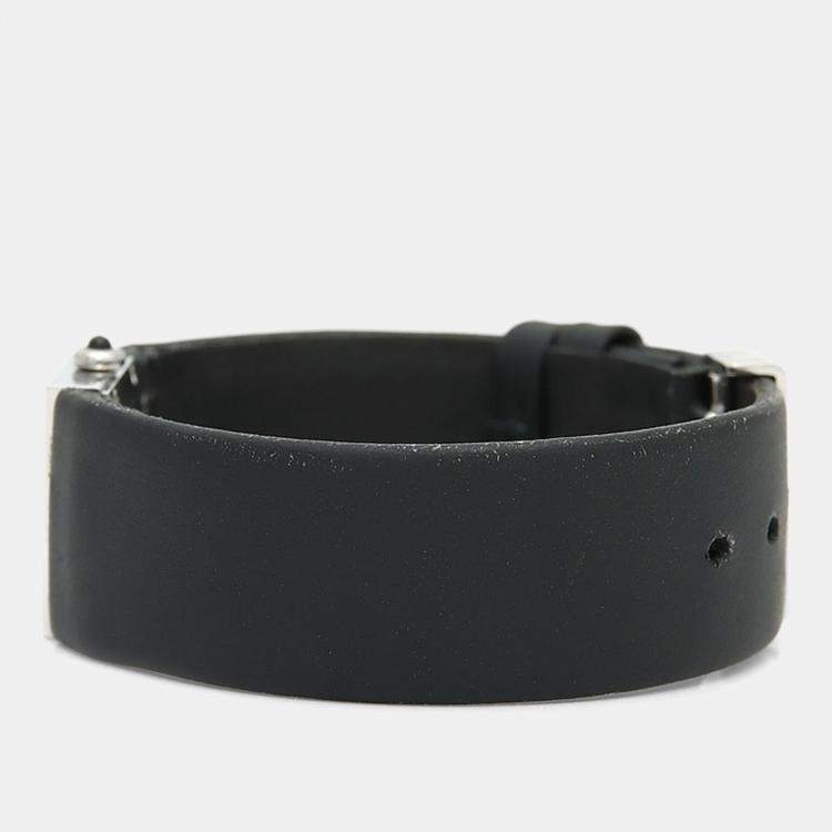 Pre Owned Chanel Matelasse Quartz Black Stainless Steel Women's Wristwatch 19 mm