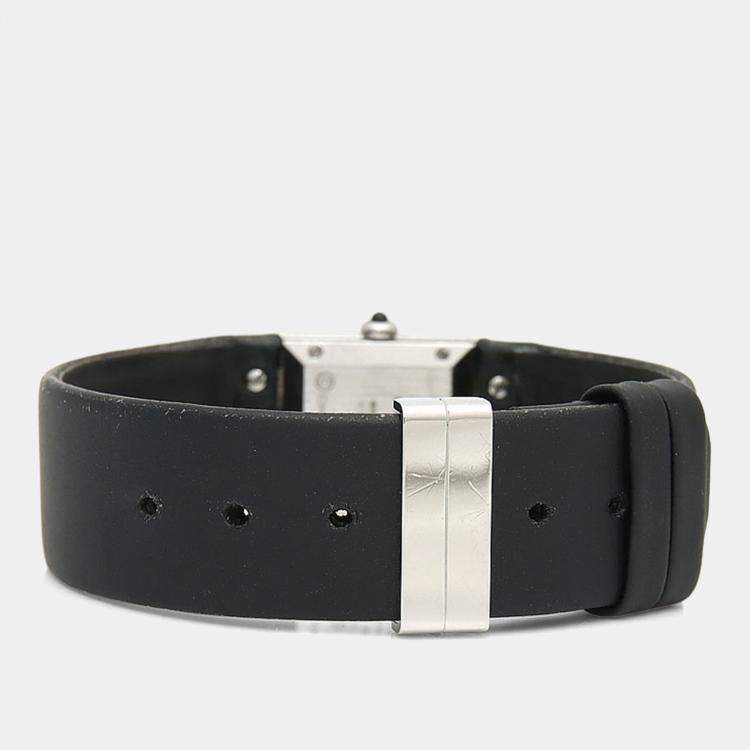 Pre Owned Chanel Matelasse Quartz Black Stainless Steel Women's Wristwatch 19 mm