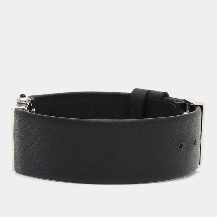 Pre Owned Chanel Matelasse Quartz Black Stainless Steel Women's Wristwatch 19 mm