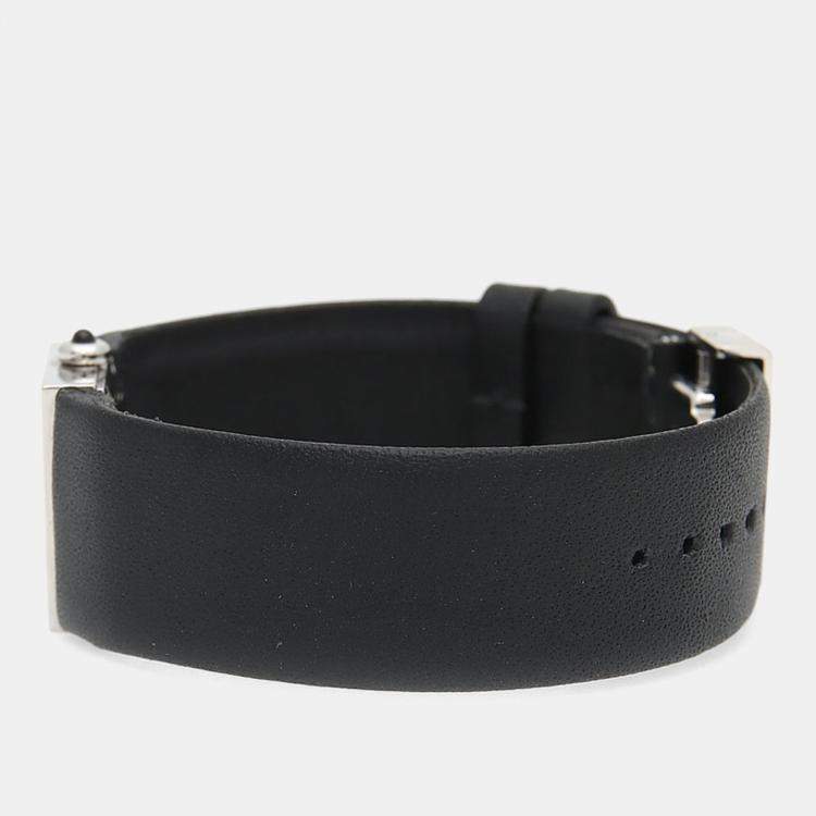 Pre Owned Chanel Matelasse Quartz Black Stainless Steel Women's Wristwatch 19 mm