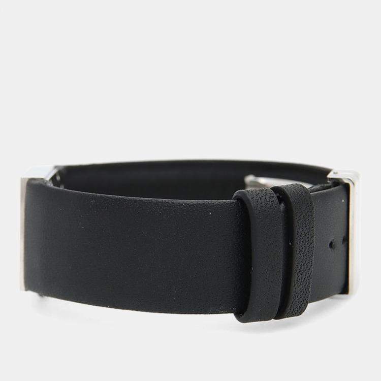 Pre Owned Chanel Matelasse Quartz Black Stainless Steel Women's Wristwatch 19 mm