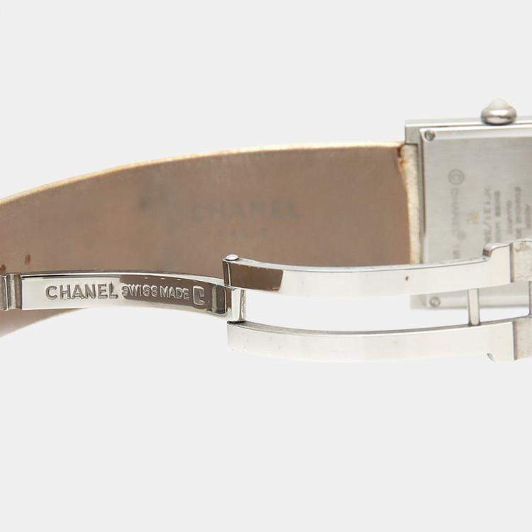 Pre Owned Chanel Mademoiselle Quartz Stainless Steel Women's Wristwatch 22.5 mm