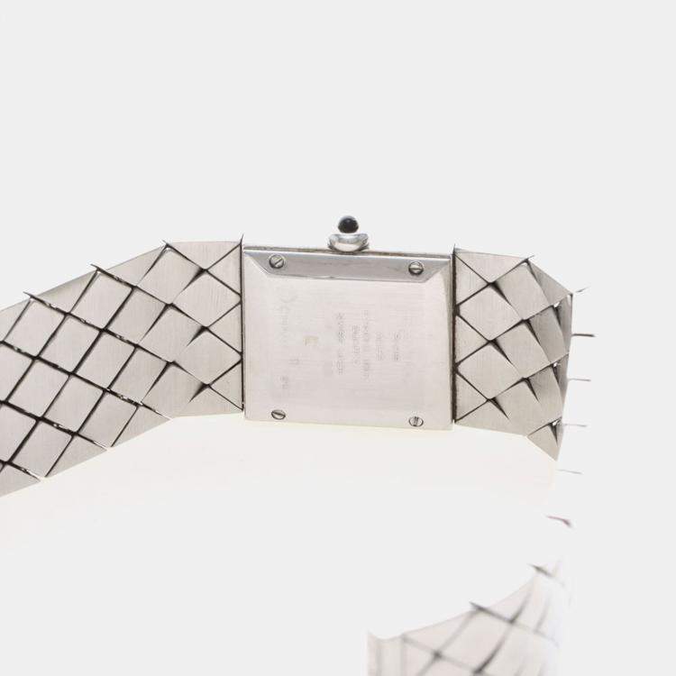 Pre Owned Chanel Matelasse Quartz Stainless Steel Women's Wristwatch 19 mm