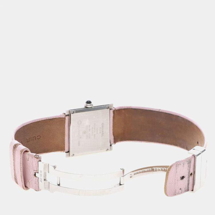 Pre Owned Chanel Mademoiselle Quartz Stainless Steel Women's Wristwatch 23 mm