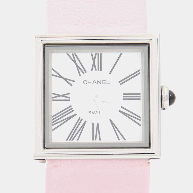 Pre Owned Chanel Mademoiselle Quartz Stainless Steel Women's Wristwatch 22.5 mm