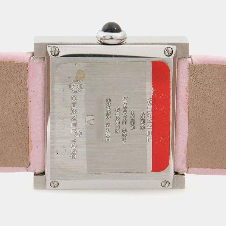 Pre Owned Chanel Mademoiselle Quartz Stainless Steel Women's Wristwatch 22.5 mm