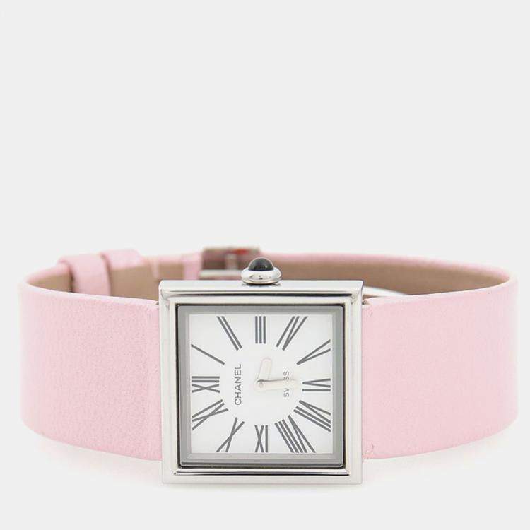 Pre Owned Chanel Mademoiselle Quartz Stainless Steel Women's Wristwatch 22.5 mm