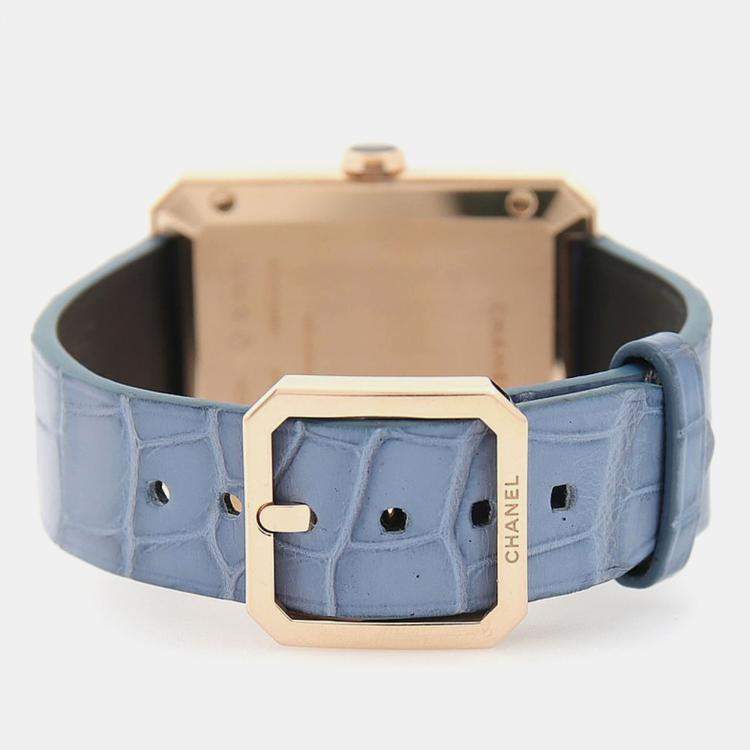 Pre Owned Chanel Boyfriend H4315 Mechanical manual Rose Gold Stainless Steel Men's Wristwatch 28.5 mm